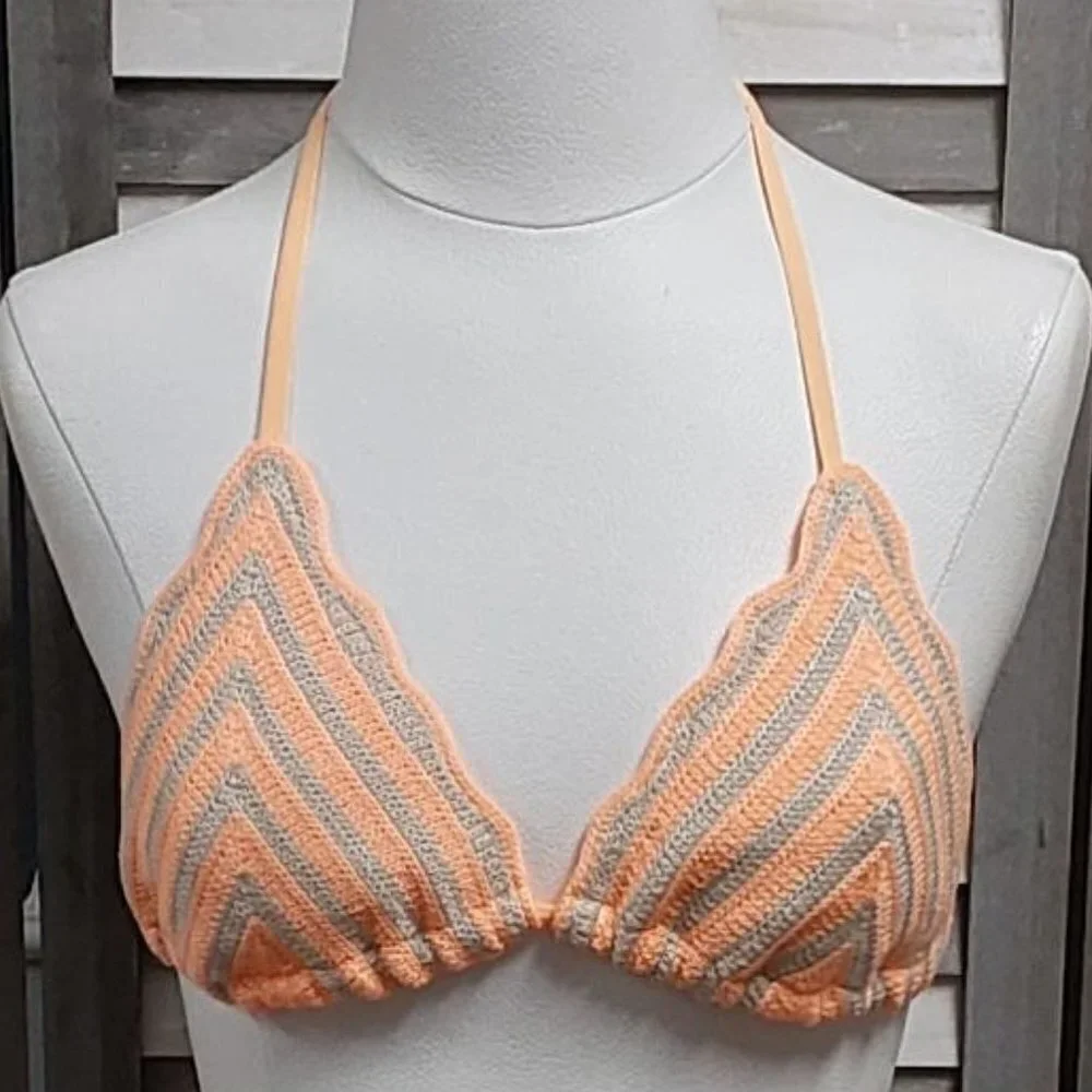 Women's Crochet Triangle Bikini Top | Wild Fable | Small (4/6)